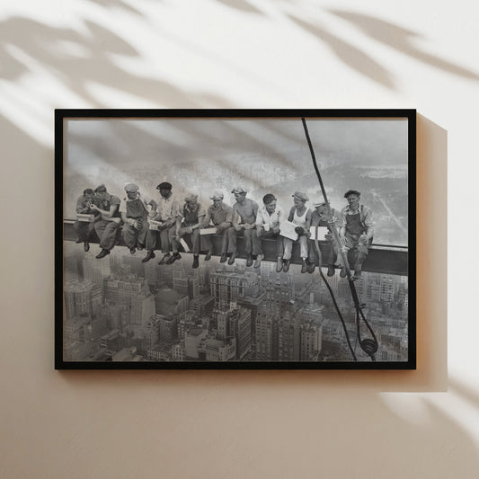 a black and white photo of a long line of people