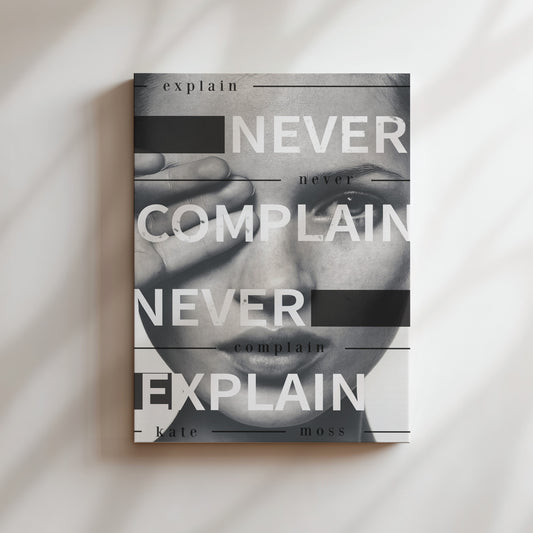 a book with a picture of a woman covering her eyes