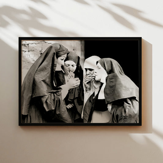 a black and white photo of a man and a woman