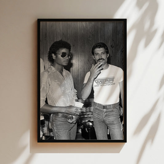 a black and white photo of a man and a woman