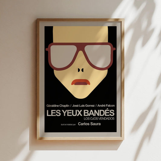 Les Yeux Bandes Vintage Poster, Les Yeux Bandes French Festival Music Poster, Vintage Music Posters, France Canvases, Music 70s Wall Art