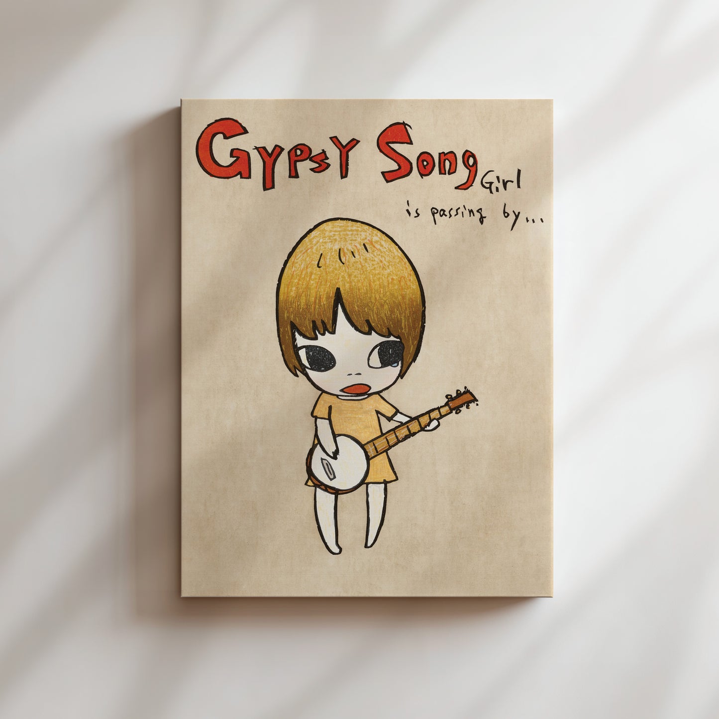 a book with a picture of a girl playing a guitar