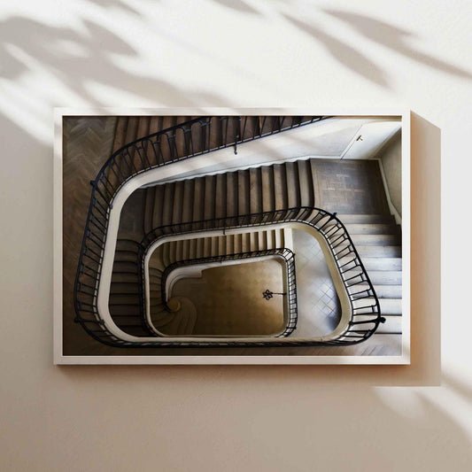 Winding Staircase Poster from The Castle TV Show, Staircase Canvas, Staircase Frame, The Castle Wall Art, The Castle Lovers Gifts