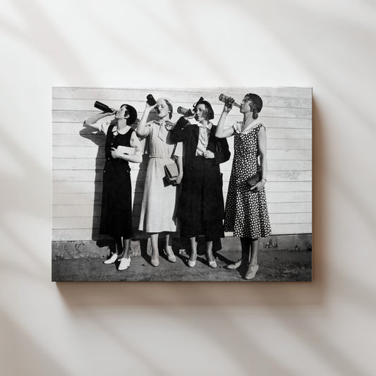 a black and white photo of a group of people