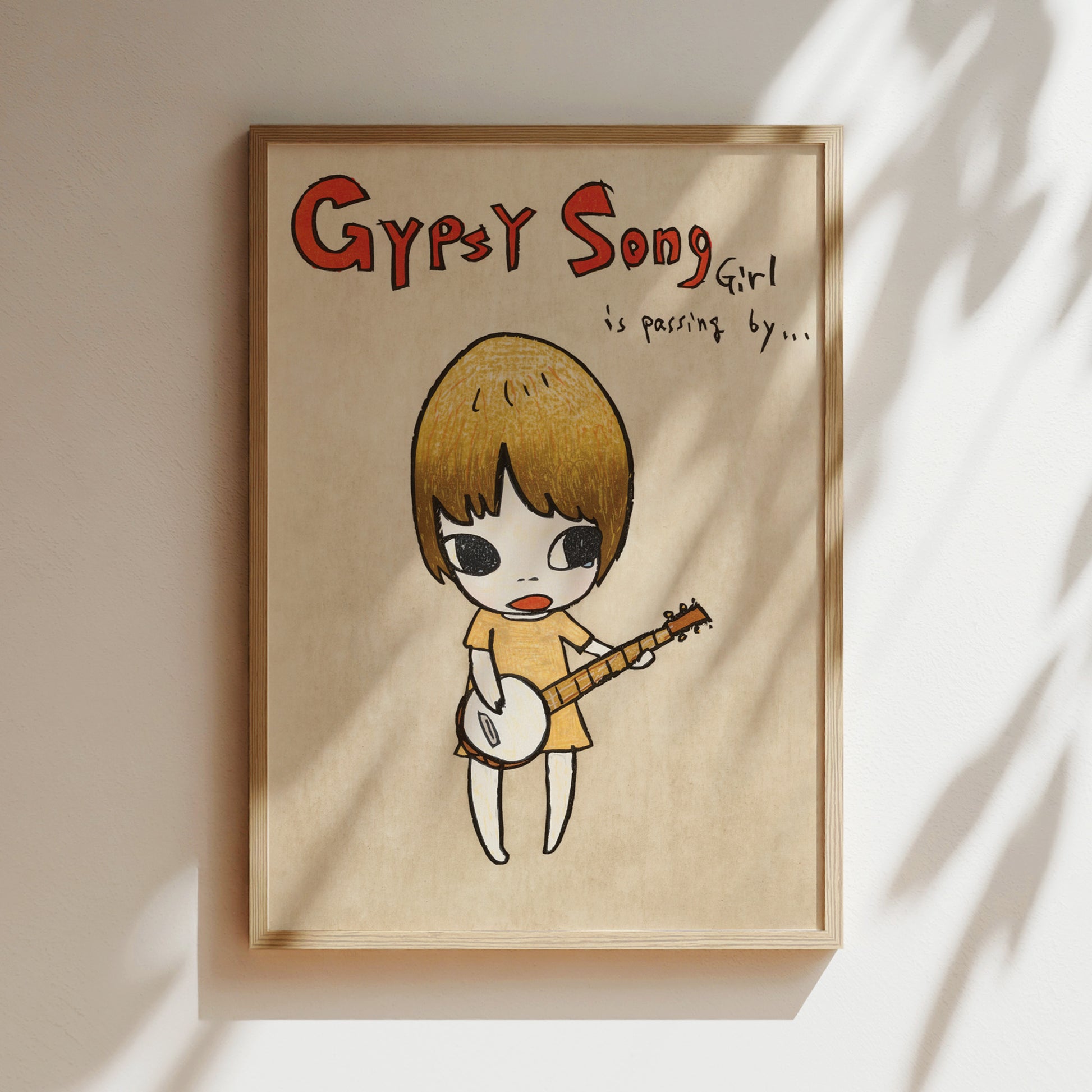 a picture of a girl playing a guitar