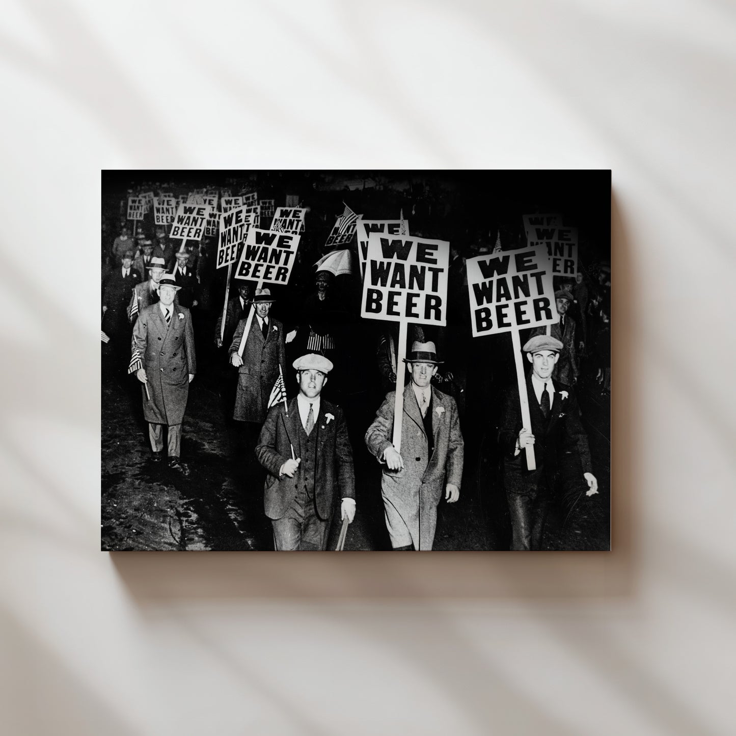 a black and white photo of a group of people