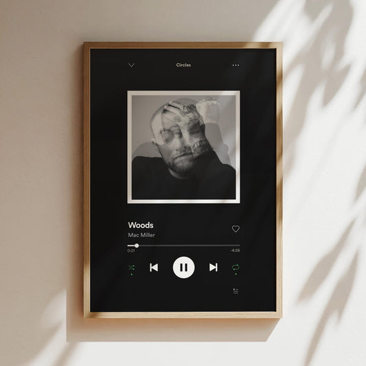 Mac Miller Album Cover Poster Man Cave Art Artist Canvas Fan Posters Prints Frames Canvases Music Lover Gifts - Print
